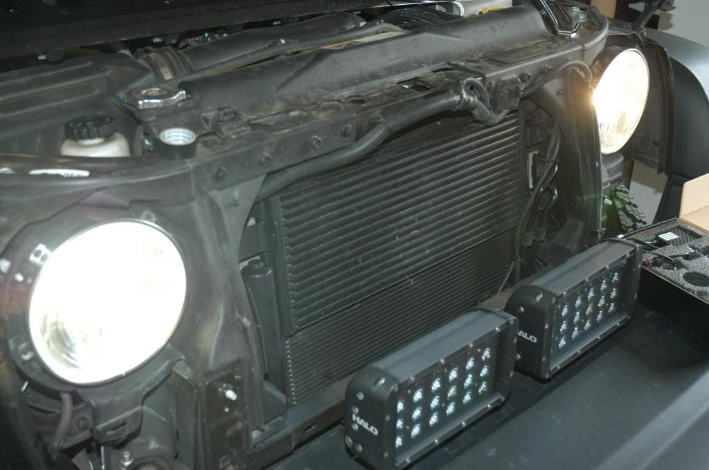 Halo LED JK Headlights Installed Today Jeep Wrangler Forum